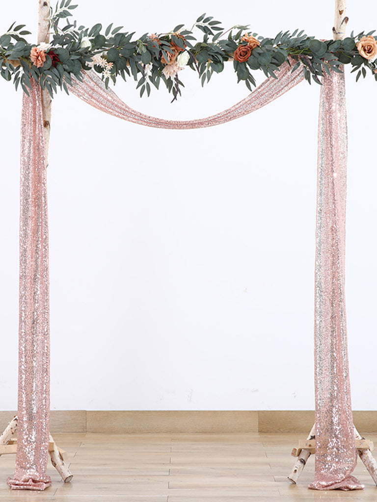 Outdoor Wedding Decoration Sparkly Sequin Background Curtain, HCP32