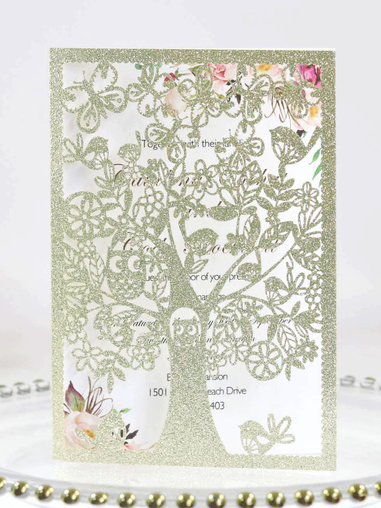 Creative Greeting Card Wedding Invitation Letter,Holiday Hollow Out Invitation, HK-390