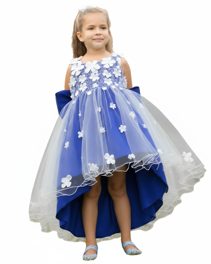 Elegant Luxury Tulle Flower Girls Dress Cupcake Princess Gown for Wedding Tutu Dress