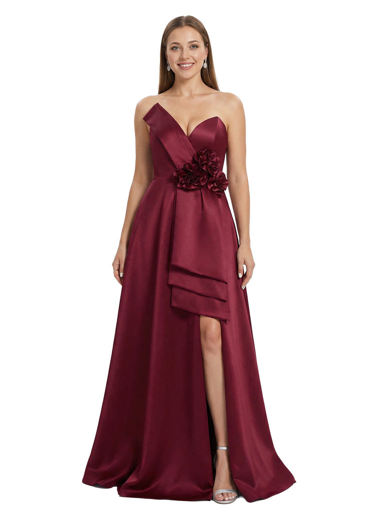 Stunning Strapless Sweetheart Mother of the Groom Gown with Bow Knot