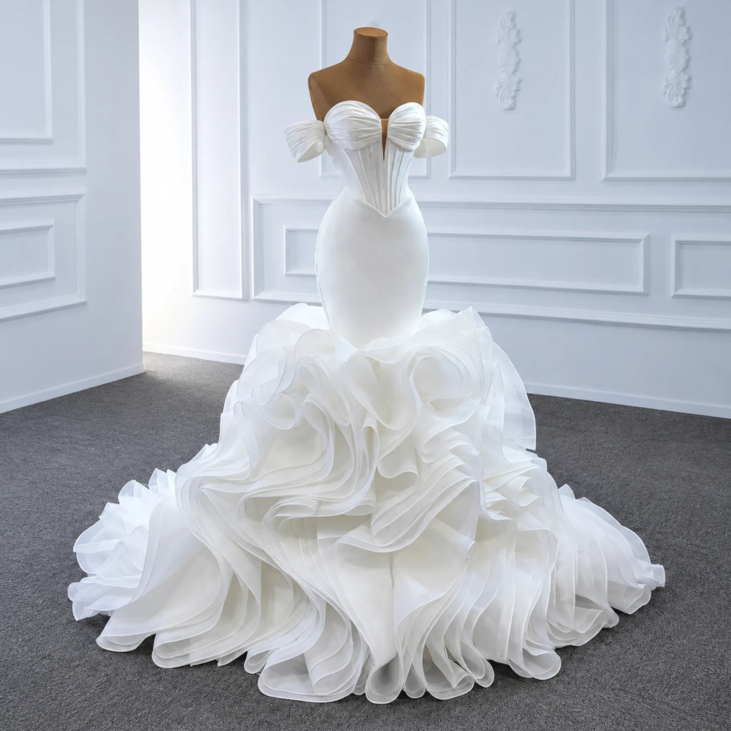 ChicSew Sparkly Mermaid Sweetheart Ball Gown Wedding Dress