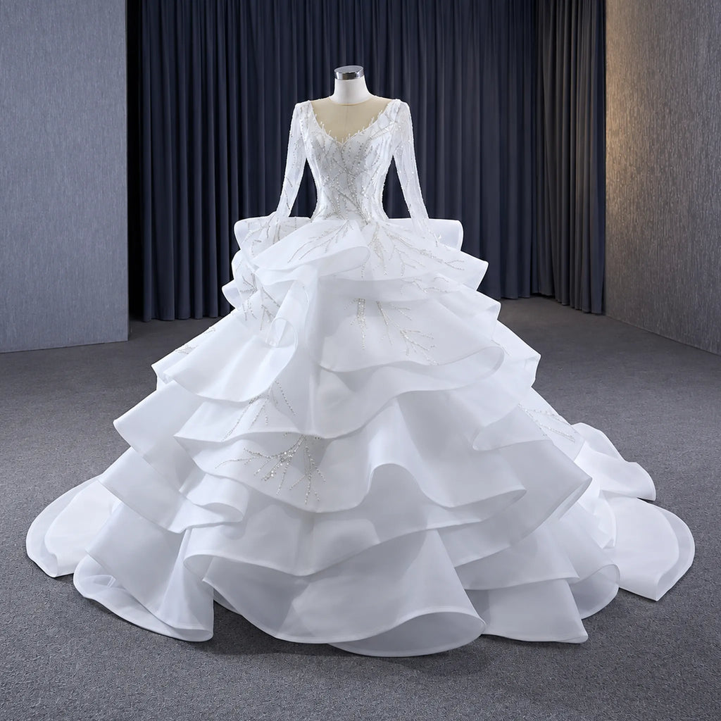 ChicSew Luxurious Sequin Ball Gown Wedding Dress
