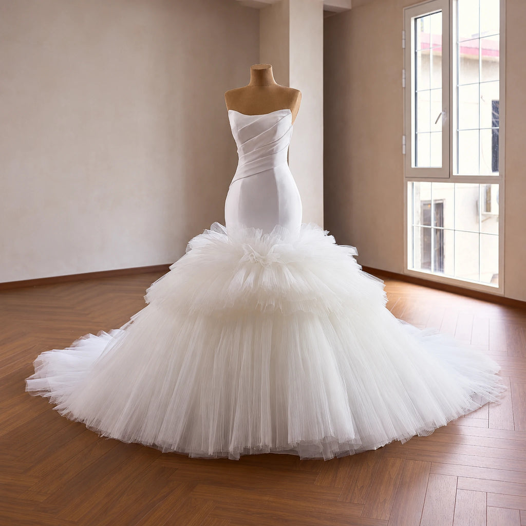 ChicSew Luxurious Mermaid Ball Gown Wedding Dress