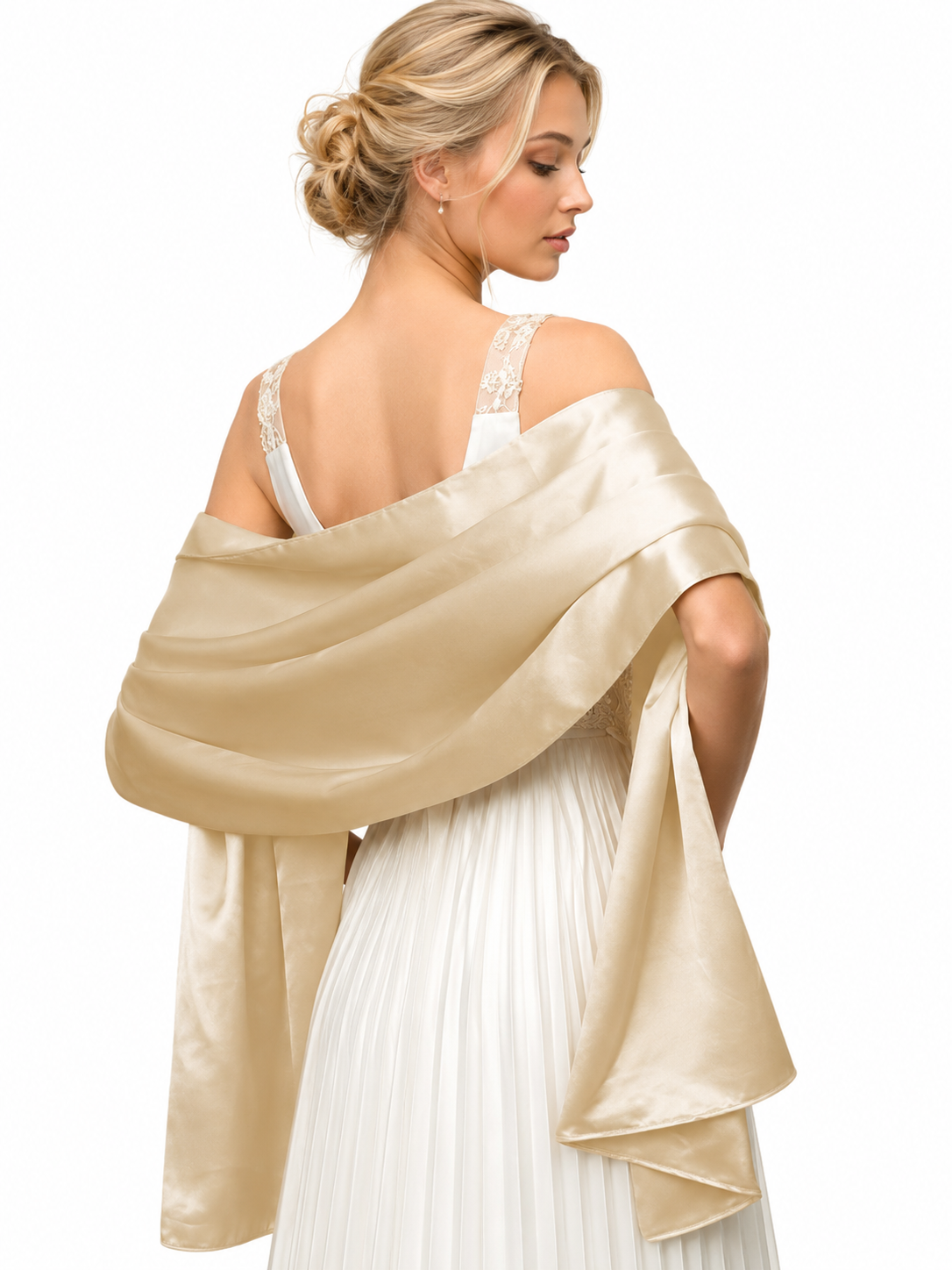 Women's Silky Scarf Shawls and Wraps for Wedding Favors Bride Bridesmaid Gifts Evening Dress Shawl