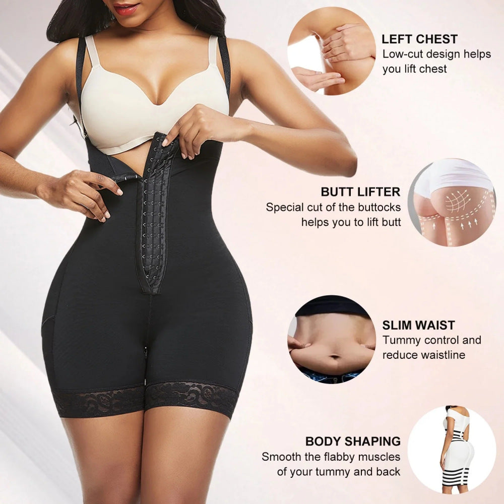 Women's Shapewear Bodysuit Tummy Control Body Shaper Seamless Sculpting Snatched Waist Body Suit CN42