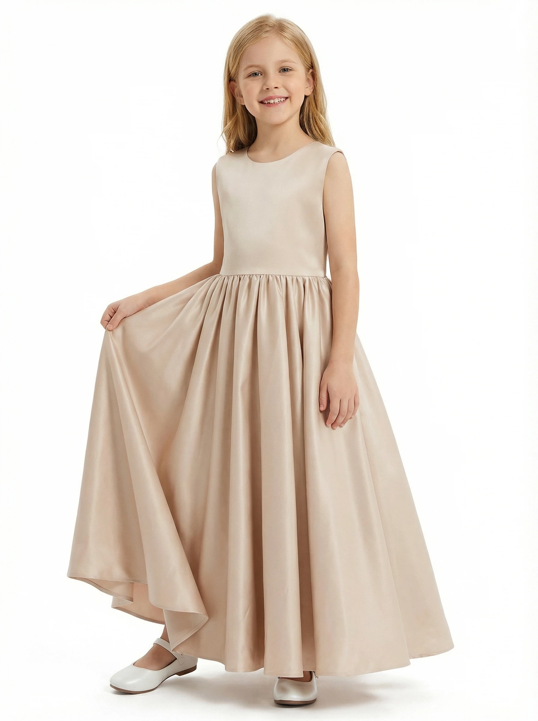 Wedding Flowers Lace Appliqued Pageant Dress Flower Princess Dress Lace Flower Gowns