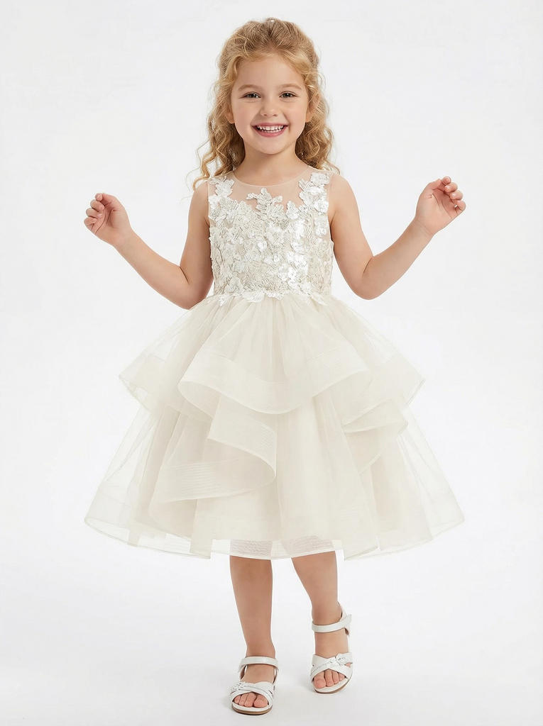 Lacey Bell Communion Dress For Wedding Flowers Pageant Dress Evening Gowns