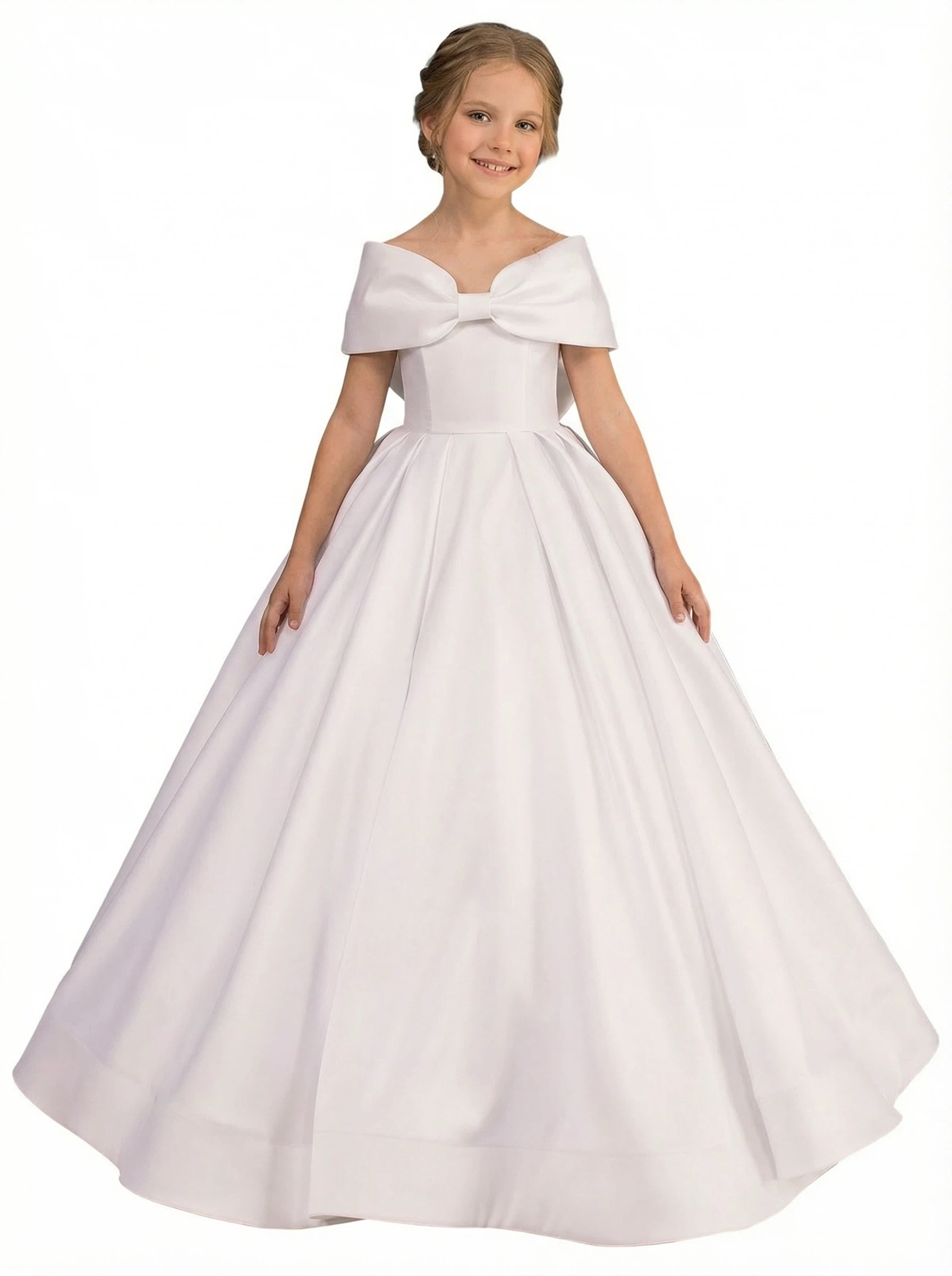 Toddler Bridesmaid Dresses for Children Wedding Flowers Dress Flower Princess Off Shoulder