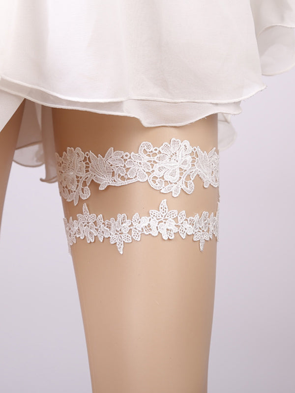 Bridal Wedding Garter/Bridal lace garter/Wedding accessories/ Elastic leg ring