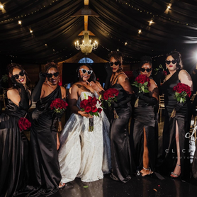 11 Wedding Themes That Perfectly Complement Black Bridesmaid Dresses