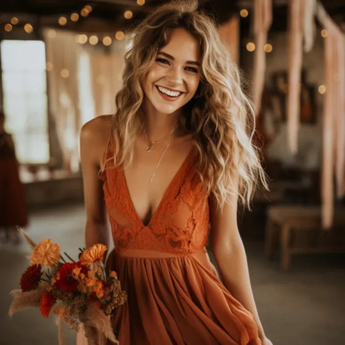 30 Perfect Burnt Orange Wedding Guest Dresses: Elegantly Embracing Wedding