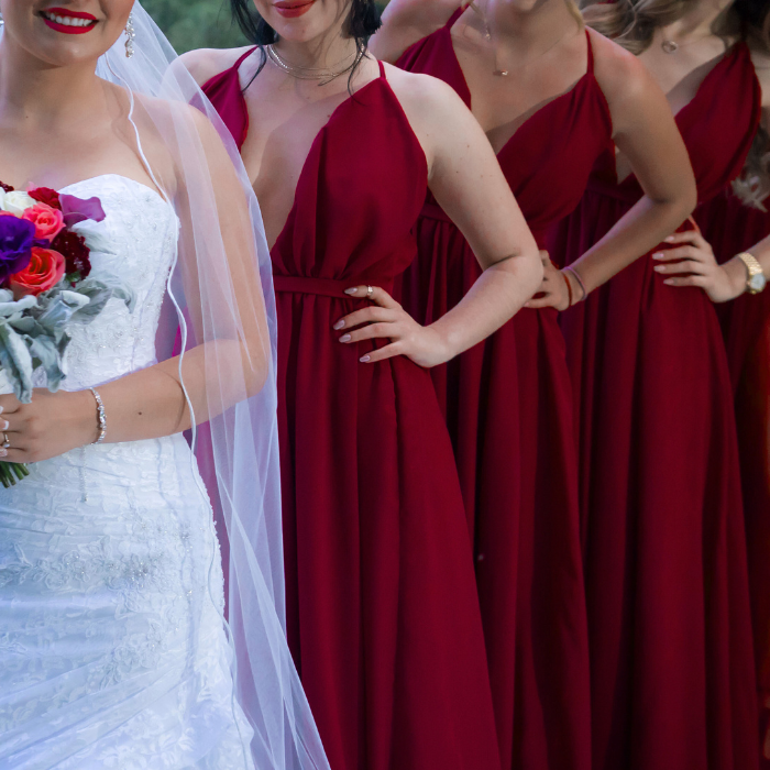 20 Trendy Burgundy Bridesmaid Dress Ideas for 5 Wedding Themes