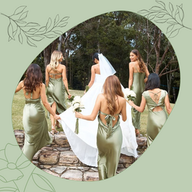 How to Style Sage Bridesmaid Dresses for a Boho Wedding