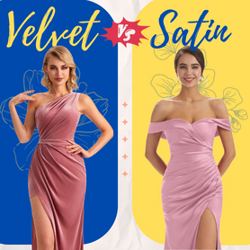 What Is the Difference Between Velvet and Satin for a Bridesmaid Dress?