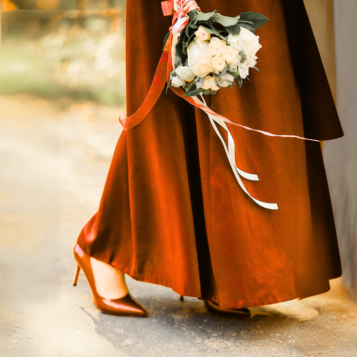 How to Style Your Burnt Orange Bridesmaid Dress