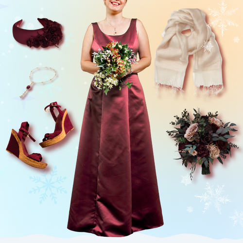 7 Ways to Style Burgundy Bridesmaid Dresses for a Winter Wedding