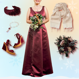 How to Style Burgundy Bridesmaid Dresses for a Winter Wedding?