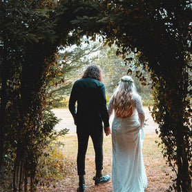 viking wedding dress Goth Queen with Sleeves Unique Faux Fur Trimmed Coat Gown (12 Month Make Time) dressed in harmony for a magical northern ceremony rooted in tradition and myth The Ultimate Guide to Viking