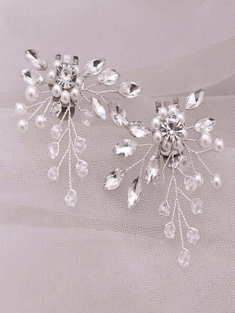 Gorgeous Beaded Luxury Rhinestone Shoe Buckle for Wedding,Prom Party,HX02