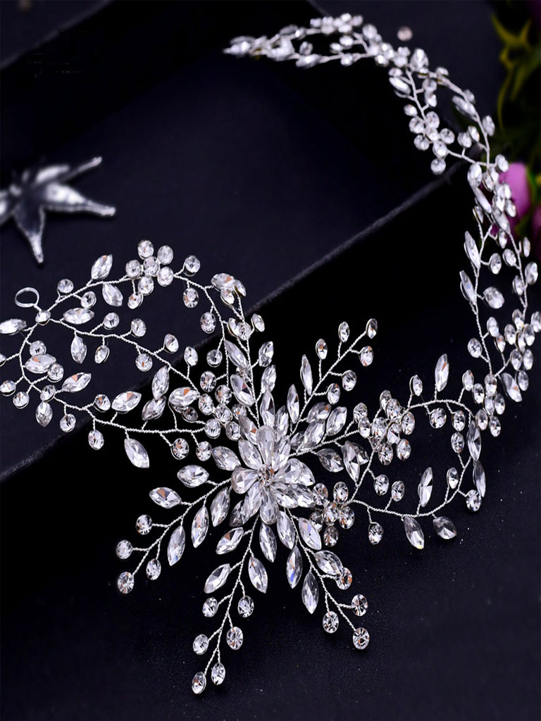 Sparkly Ladies Updo Hair With Rhinestone Headband Hair Accessories for Women, HP242