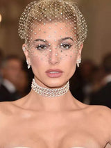 Elegant Simple Diamond Hair Band Bridal Veil, VA06
