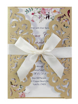 Wedding Invitation Letter For The Groom And Bride, Hollow Out Invitation Card, HK-531