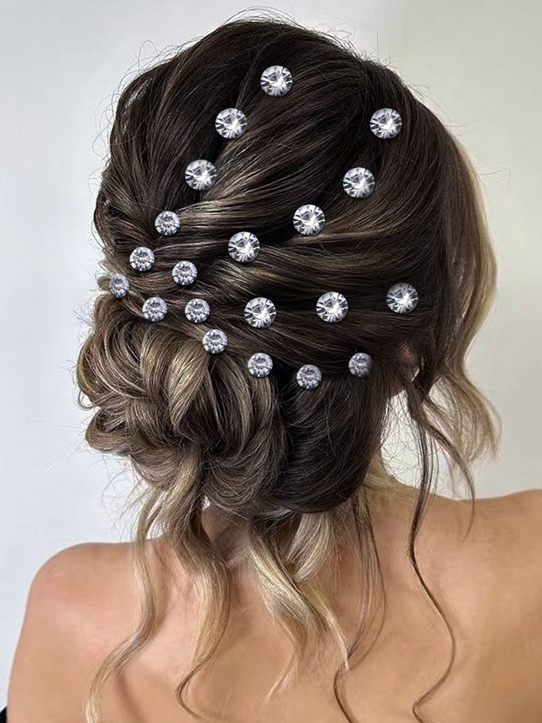 Handmade Rhinestone U-shaped Clip Dirty Braid Hair Accessories