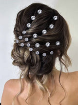 Handmade Rhinestone U-shaped Clip Dirty Braid Hair Accessories Flash Diamond Hair Fork for Women, HP535