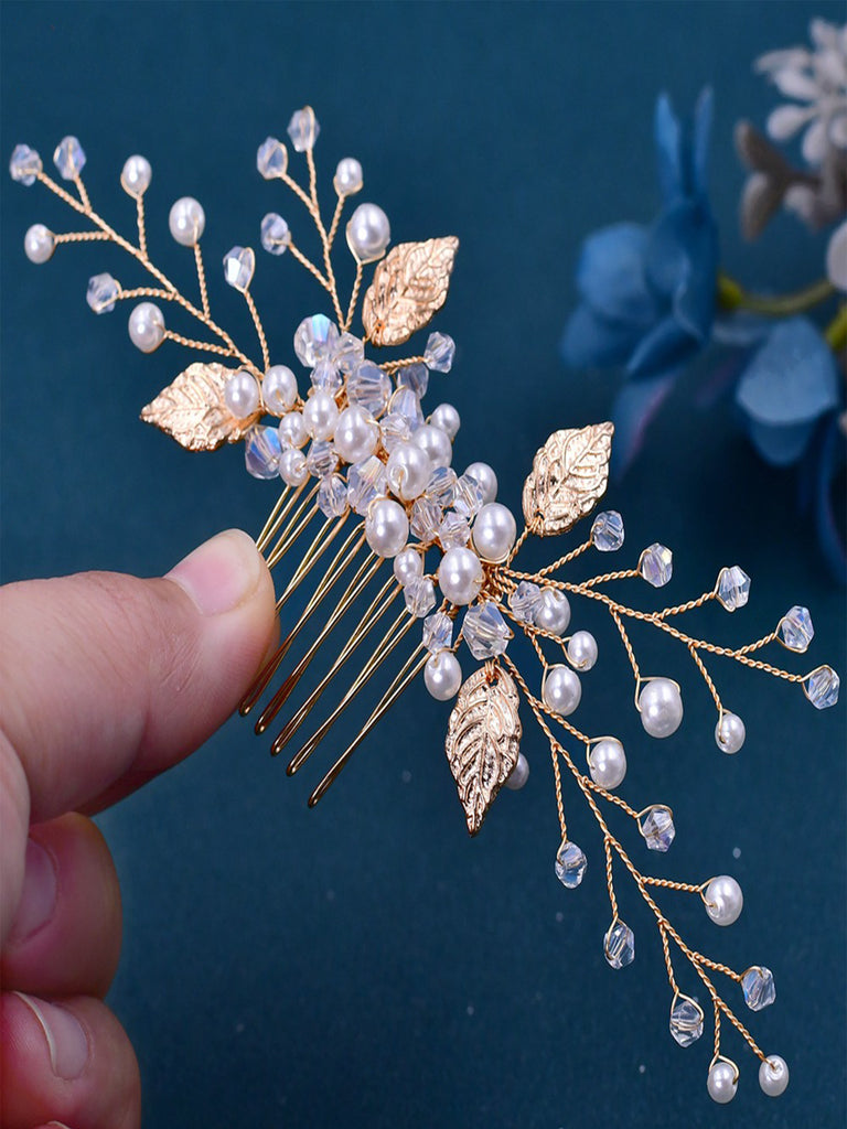 Wedding hair combs the accessories wholesale diamond crystal dish hair comb  the bride contracted crystal hair