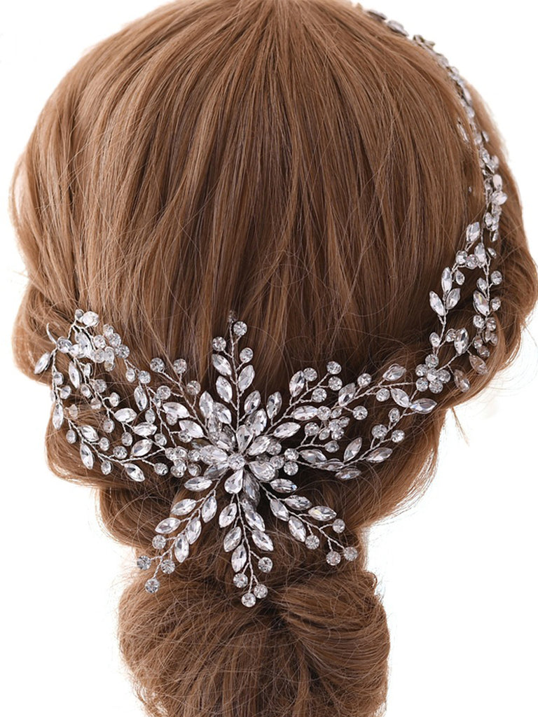 Sparkly Ladies Updo Hair With Rhinestone Headband Hair Accessories for Women, HP242