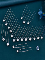 Handmade Rhinestone U-shaped Clip Dirty Braid Hair Accessories Flash Diamond Hair Fork for Women, HP535