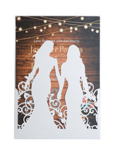 Wedding Girl Invitation Card Homosexuality Greeting Card Invitation Letter, HK-409