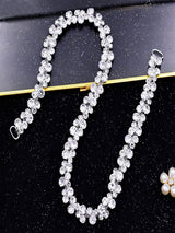 Sparkly Luxury Beaded Thin Brides Sash For Wedding,S308