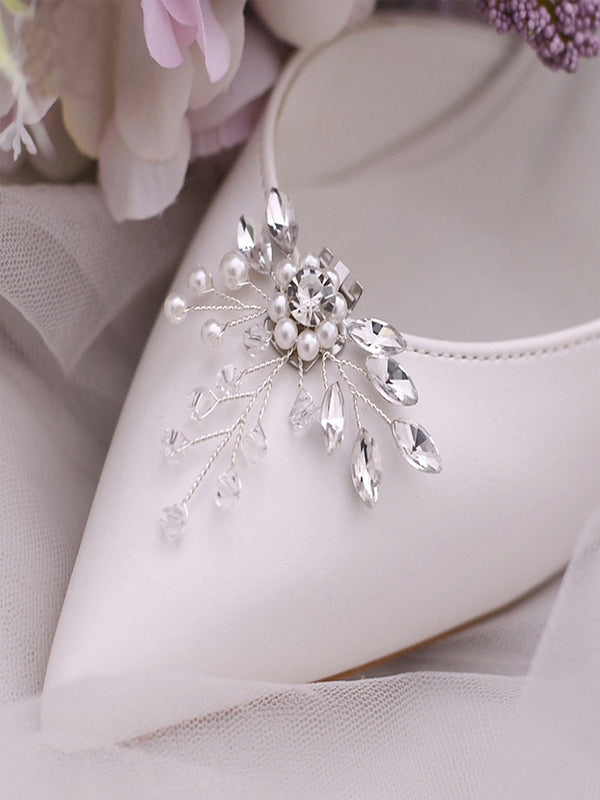 Gorgeous Beaded Luxury Rhinestone Shoe Buckle for Wedding,Prom Party,HX02