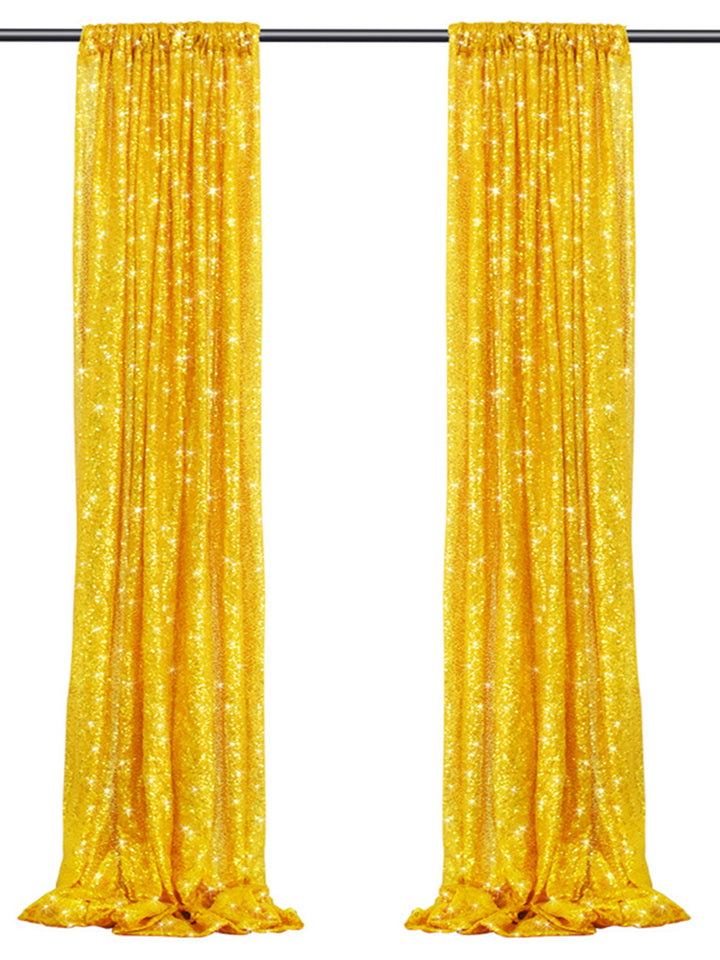 Simple Outdoor Wedding Decoration Sparkly Sequin Background Curtain, HCP31
