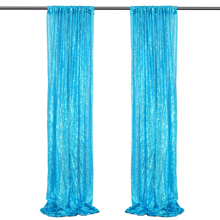 Simple Outdoor Wedding Decoration Sparkly Sequin Background Curtain, HCP31