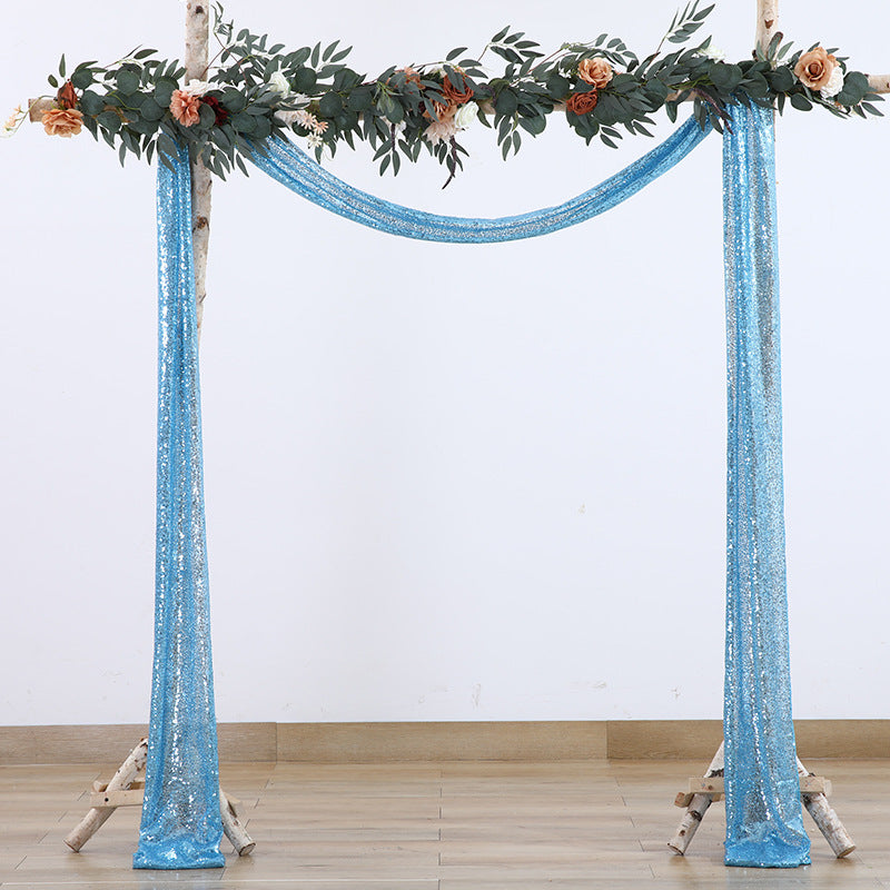 Outdoor Wedding Decoration Sparkly Sequin Background Curtain, HCP32