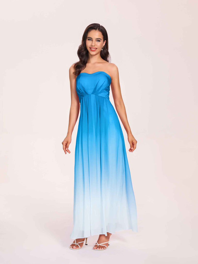 Purple Ombre Bridesmaid Dresses Sweetheart A-line Chiffon Long Bridesmaid Dresses ChicSew Purple Ombre Bridesmaid Dresses Sweetheart A-line Chiffon Long Bridesmaid Dresses ChicSew