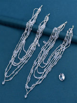 Sparkly Crystal Shoulder Chain with Detachable Layered Tassels, SG04