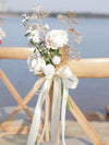 Western-style Outdoor Wedding Chair Back Flower Banquet Chair Decoration Flowers, CF17076