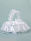 Lace Bow Decorated Portable Flower Basket, HL-5725