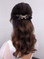 Sparkly Ladies Pearl Crystal Hair Comb Gold Alloy Leaf Hair Accessories for Women, HP180