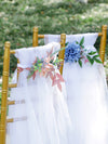 New Simulation Creative Korean Style Hotel Wedding Decoration Chair Back Flowers, CF17026
