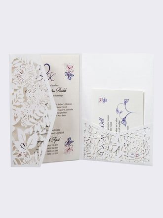 Creative European Festival Invitation, Hollow Out Wedding Greeting Card, HK-124