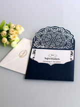 Hot Selling European Wedding Greeting Card, Hollow Out Holiday Invitation Letter, HK-106
