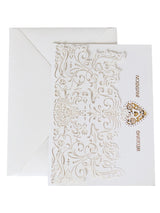 Hot Selling Wedding Greeting Card, Hollow Out Holiday Invitation Letter, HK-94