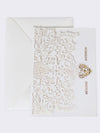 Hot Selling Wedding Greeting Card, Hollow Out Holiday Invitation Letter, HK-94