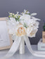 Wedding Flower For The Groom And Bride, Simulated Peony Wedding Bouquet, WF18