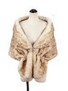 Faux Fur Shawl Wrap Stole Shrug Winter Bridal Wedding Cover Up