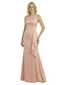 Mother of The Bride Dress Scoop Sleeveless Ruffled Satin Mermaid Floor-Length Gown Graceful Luxe Formal Event Attire
